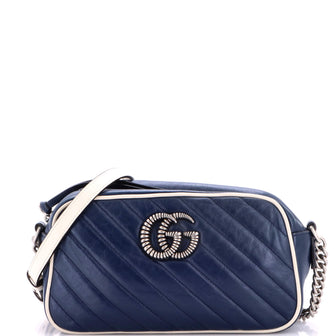 Gucci GG Marmont Shoulder Bag Diagonal Quilted Leather Small