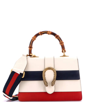 Gucci Dionysus Bamboo Top Handle Bag Colorblock Leather Medium