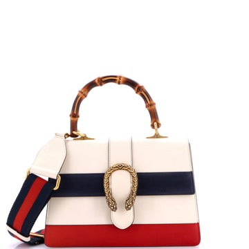 Gucci Dionysus Bamboo Top Handle Bag Colorblock Leather Medium