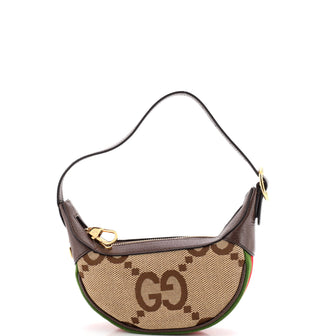 Gucci Ophidia Half Moon Bag Jumbo GG Canvas Mini