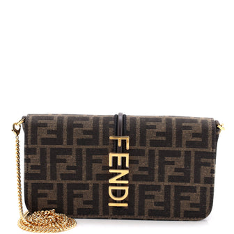 Fendi Fendigraphy Wallet On Chain Zucca Canvas