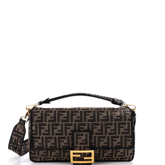 Fendi Baguette NM Bag Zucca Canvas Large