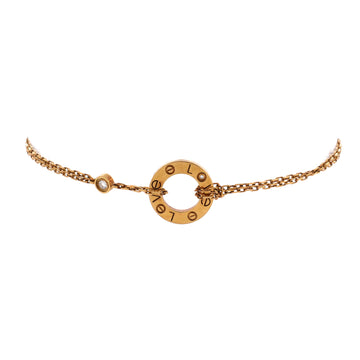 Cartier 2 Diamonds Love Bracelet 18K Yellow Gold with Diamonds