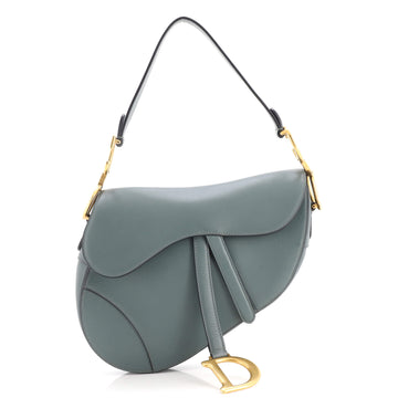 Christian Dior Saddle Handbag Leather Medium