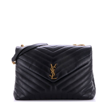 Saint Laurent Loulou Shoulder Bag Matelasse Chevron Leather Large