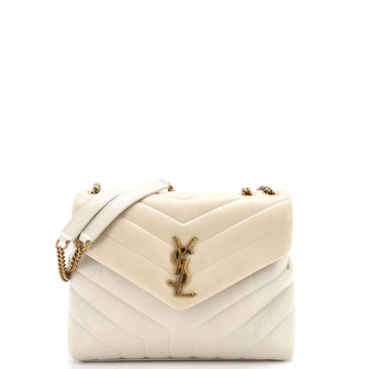 Saint Laurent Loulou Shoulder Bag Matelasse Chevron Leather Small