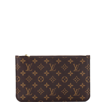 Louis Vuitton Neverfull Pochette Monogram Canvas Large