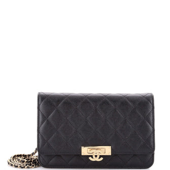 Chanel Golden Class Wallet on Chain Quilted Caviar