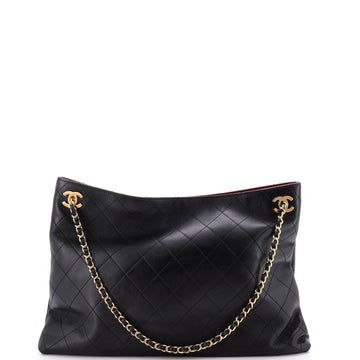 Chanel Metiers d'Art CC Shopping Bag Quilted Lambskin Large