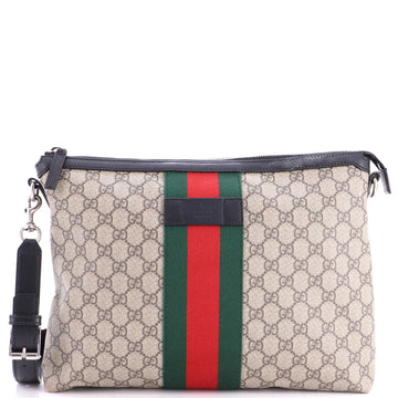 Gucci Web Messenger Bag GG Coated Canvas Large