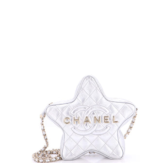 Chanel CC Walk of Fame Star Bag Quilted Metallic Lambskin