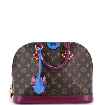 Louis Vuitton Alma Handbag Limited Edition Totem Monogram Canvas with Leather PM