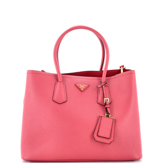Prada Cuir Double Tote Saffiano Leather Medium