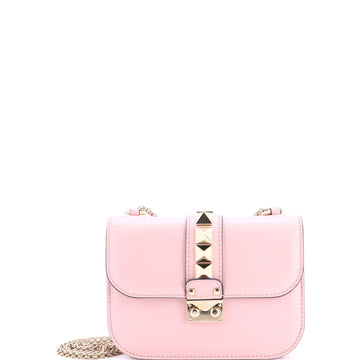Valentino Garavani Glam Lock Shoulder Bag Leather Small