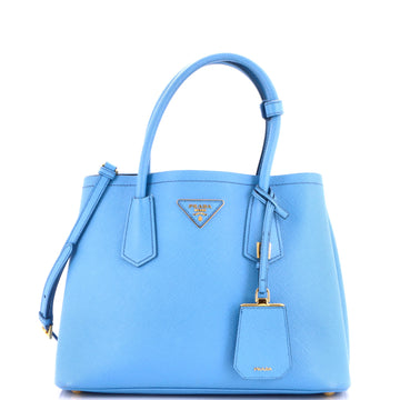 Prada Cuir Double Tote Saffiano Leather Small