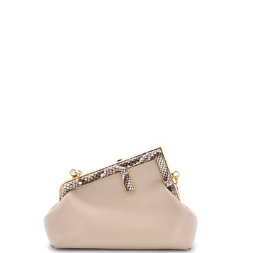 Fendi First Bag Leather with Python Small
