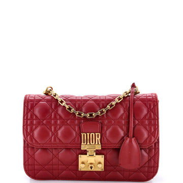 Christian Dior Dioraddict Flap Bag Cannage Quilt Lambskin Medium