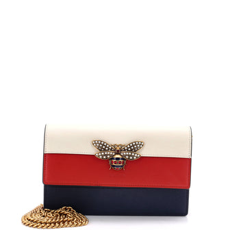 Gucci Queen Margaret Chain Wallet Leather Mini