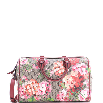 Gucci Convertible Boston Bag Blooms Print GG Coated Canvas Medium