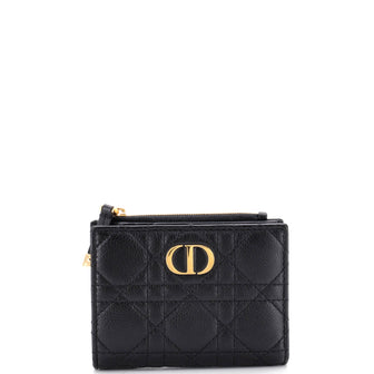 Christian Dior Caro Dahlia Wallet Cannage Calfskin