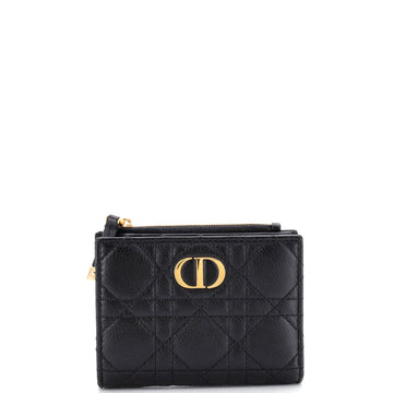 Christian Dior Caro Dahlia Wallet Cannage Calfskin