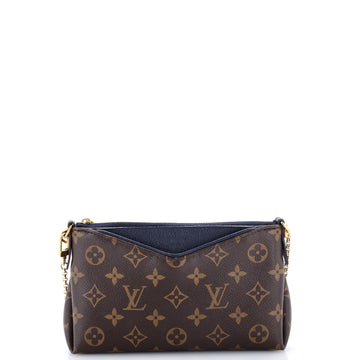 Louis Vuitton Pallas Clutch Monogram Canvas with Leather
