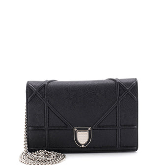 Christian Dior Diorama Wallet on Chain Leather