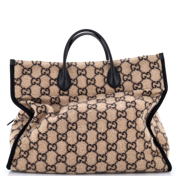 Gucci Shopping Tote GG Wool Large
