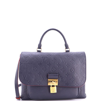 Louis Vuitton Marignan Handbag Monogram Empreinte Leather
