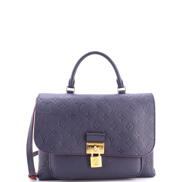Louis Vuitton Marignan Handbag Monogram Empreinte Leather