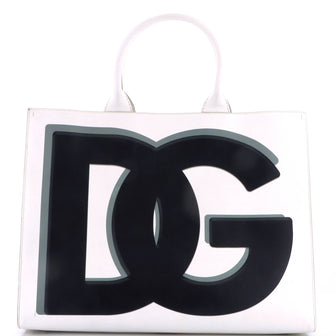 Dolce & Gabbana DG Daily Shopping Tote Printed Leather Large
