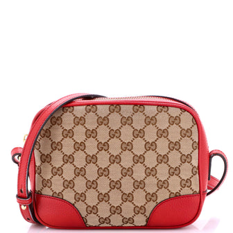 Gucci Bree Disco Crossbody Bag GG Canvas with Leather Mini