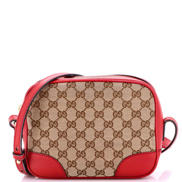 Gucci Bree Disco Crossbody Bag GG Canvas with Leather Mini