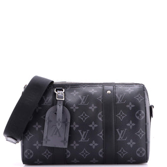 Louis Vuitton City Keepall Bag Reverse Monogram Eclipse Canvas