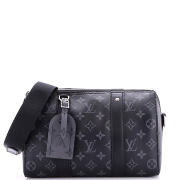 Louis Vuitton City Keepall Bag Reverse Monogram Eclipse Canvas