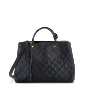 Louis Vuitton Montaigne Handbag Monogram Empreinte Leather GM