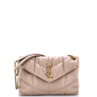 Saint Laurent Loulou Puffer Shoulder Bag Quilted Leather Small