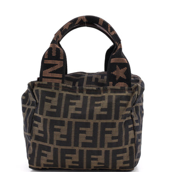 Fendi Vintage 1925 Cosmetic Tote Zucca Canvas Mini
