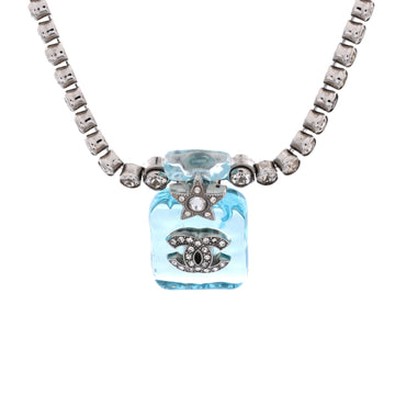 Chanel CC Star Perfume Bottle Pendant Necklace Metal with Resin and Crystals