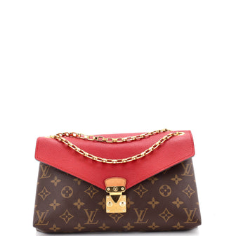 Louis Vuitton Pallas Chain Shoulder Bag Monogram Canvas and Calfskin