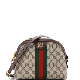 Gucci Ophidia Dome Shoulder Bag GG Coated Canvas Small