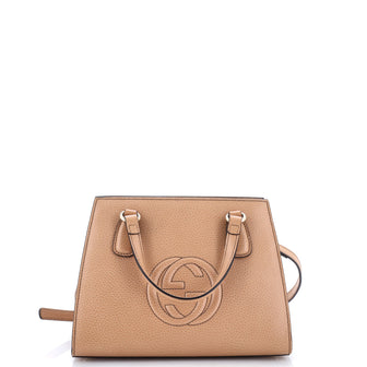 Gucci Soho Convertible Top Handle Satchel Leather Small