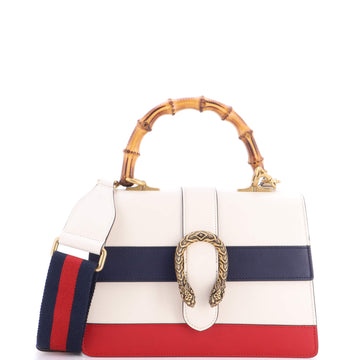Gucci Dionysus Bamboo Top Handle Bag Colorblock Leather Medium