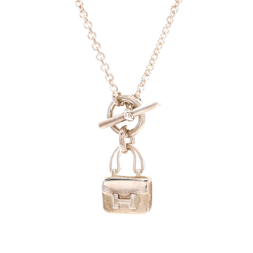 Hermes Amulettes Constance Pendant NM Necklace Sterling Silver