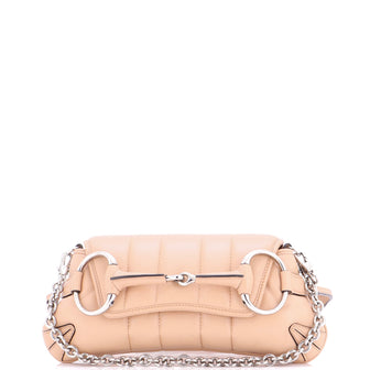 Gucci Horsebit Chain Shoulder Bag Vertical Quilted Leather Small