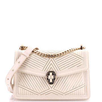 Bvlgari Serpenti Diamond Blast Shoulder Bag Quilted Leather Small