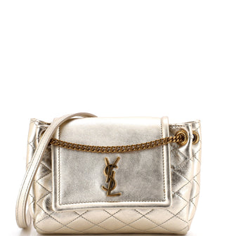Saint Laurent Nolita Satchel Quilted Leather Mini
