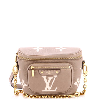 Louis Vuitton Bum Bag Bicolor Monogram Empreinte Giant Mini