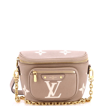 Louis Vuitton Bum Bag Bicolor Monogram Empreinte Giant Mini