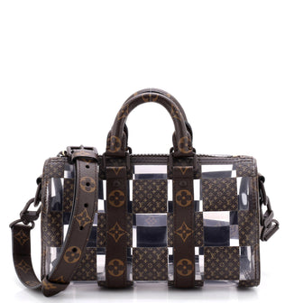 Louis Vuitton Keepall Bandouliere Bag Monogram Chess Coated Canvas and PVC 25